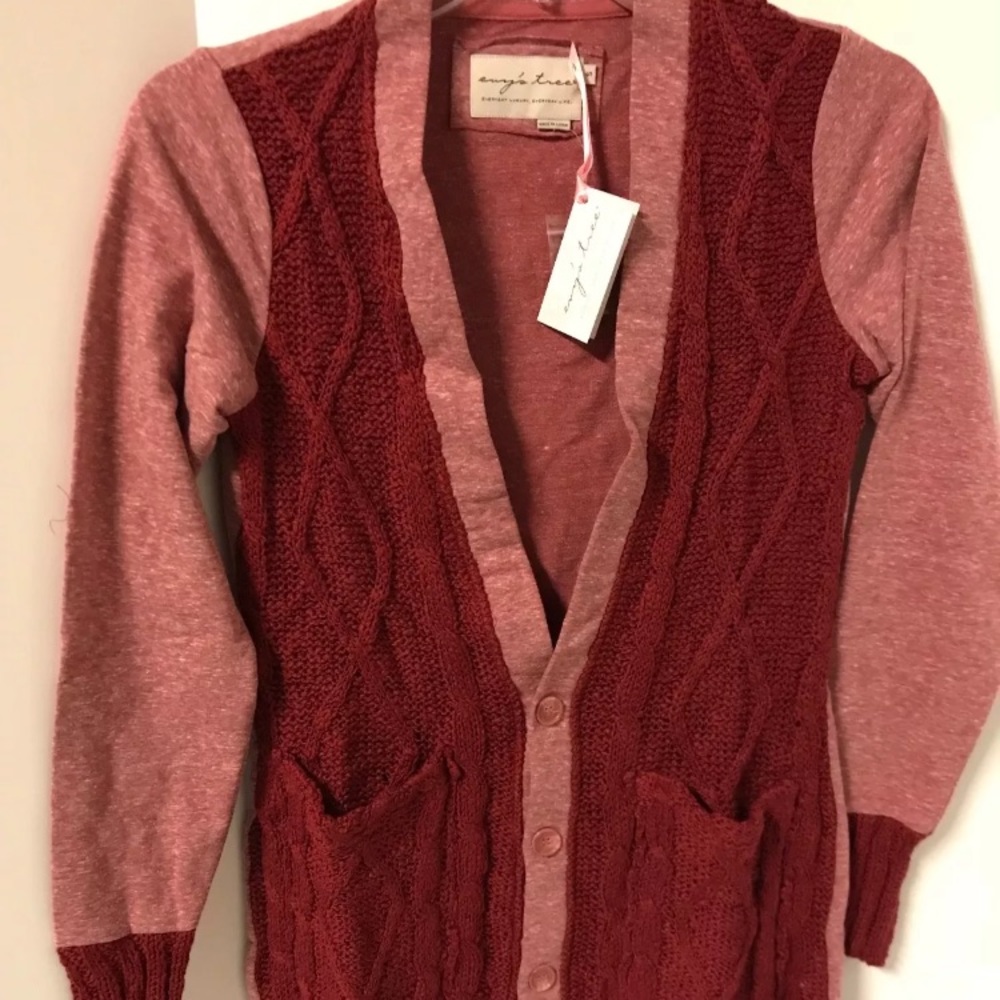 Women's Evy's Tree The Chloe In Crimson Sweater
